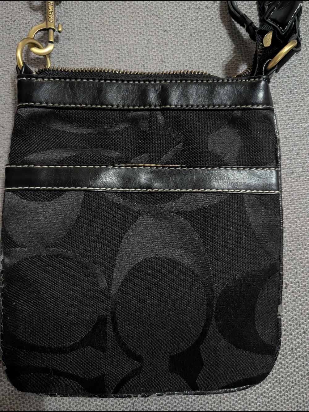 Coach Black Signature Crossbody Bag